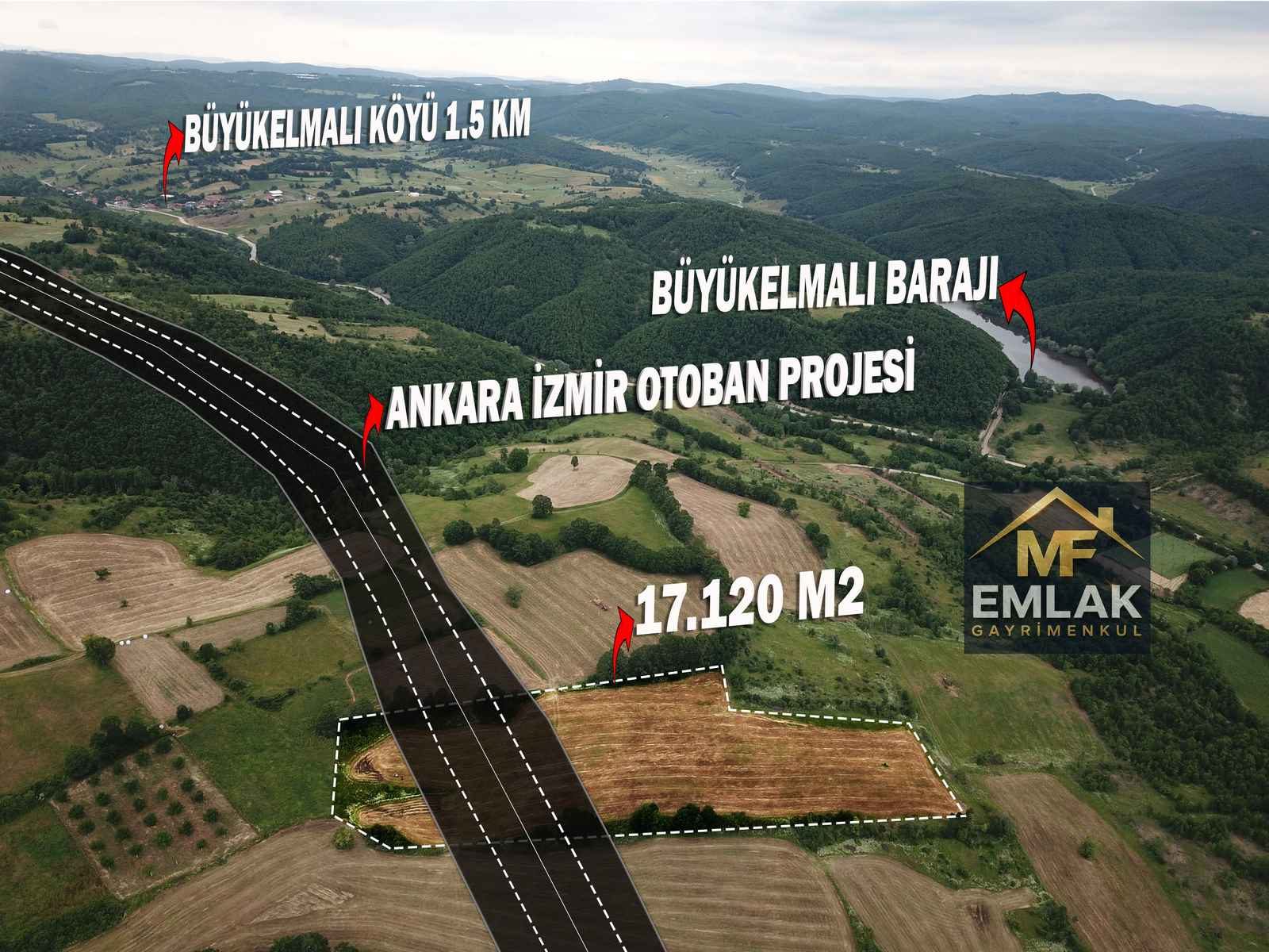 MF Gayrimenkulden Yatırımlık Büyük Arazi - Bilecik / Pazaryeri / Burçalık Köyü - Görsel 1