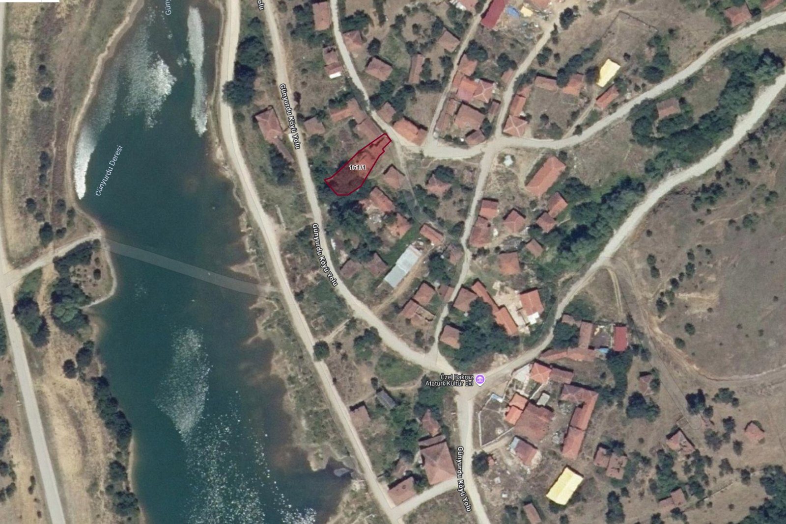 GÜNYURDU BARAJINA SIFIR İMARLI İKİ YOLA CEPHELİ ARSA - 1. görsel