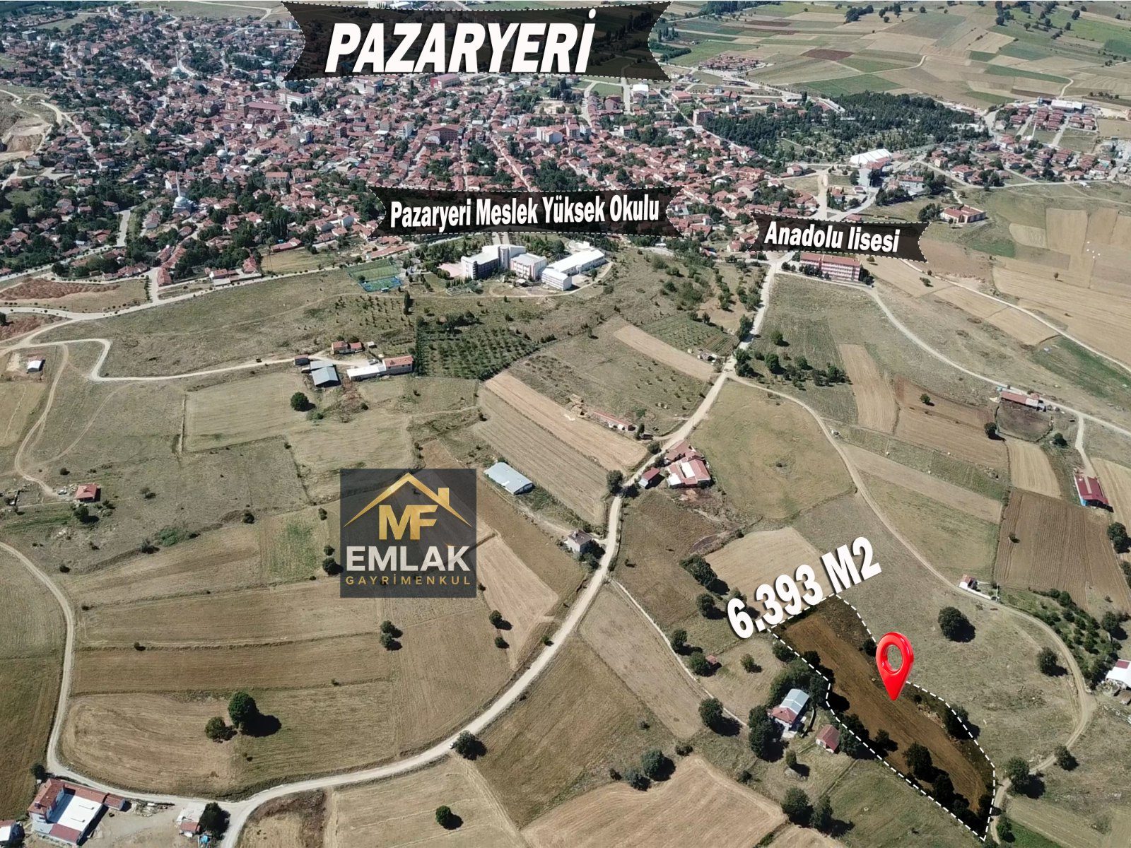 İLÇENİN DİBİNDE RESMİ YOLLU SATILIK FIRSAT ARAZİ - 1. görsel