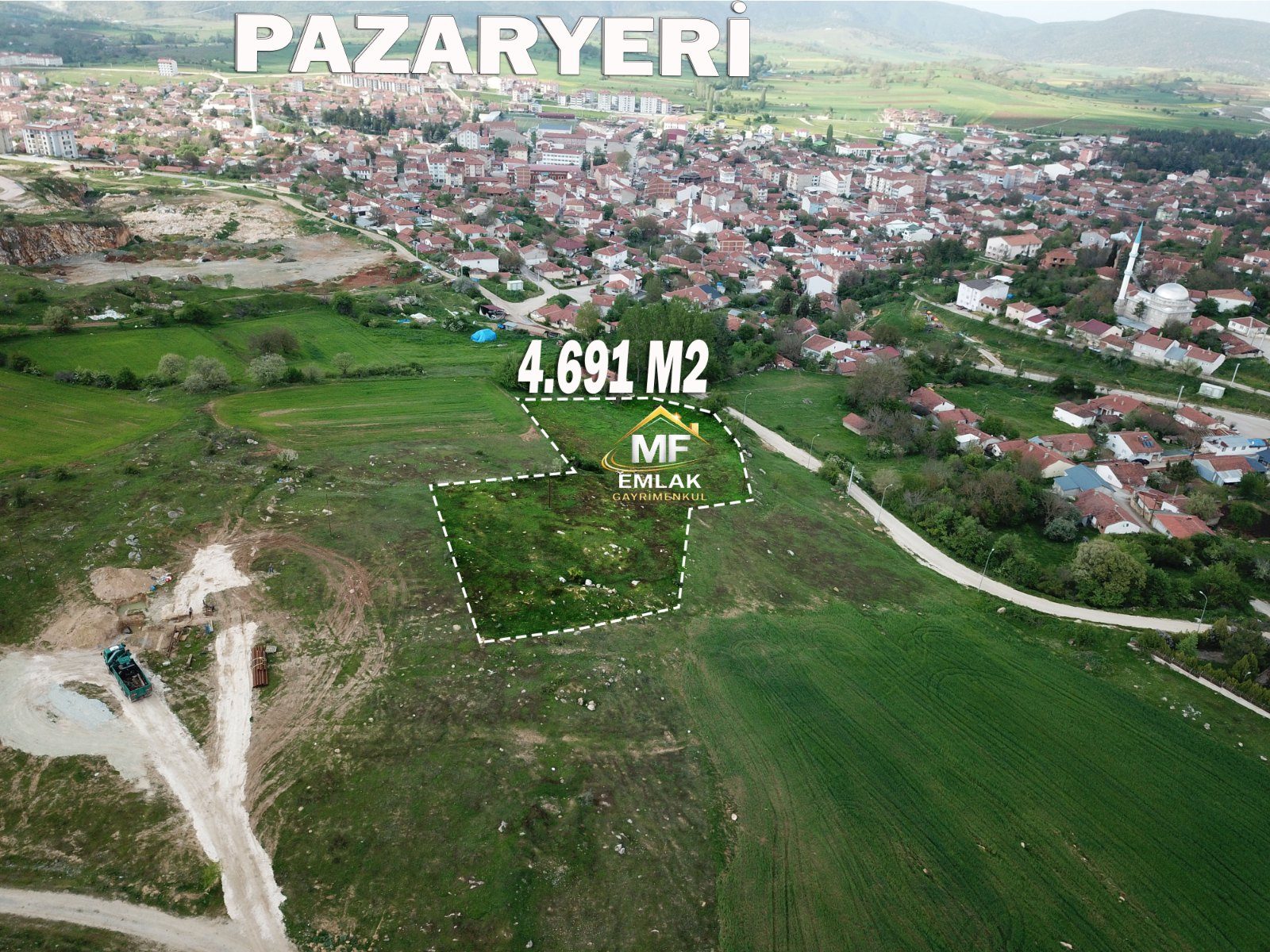 İMARA SIFIR 4.691 M2 SATILIK ARAZİ - 1. görsel